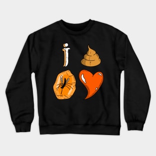 i poop amber heart Crewneck Sweatshirt